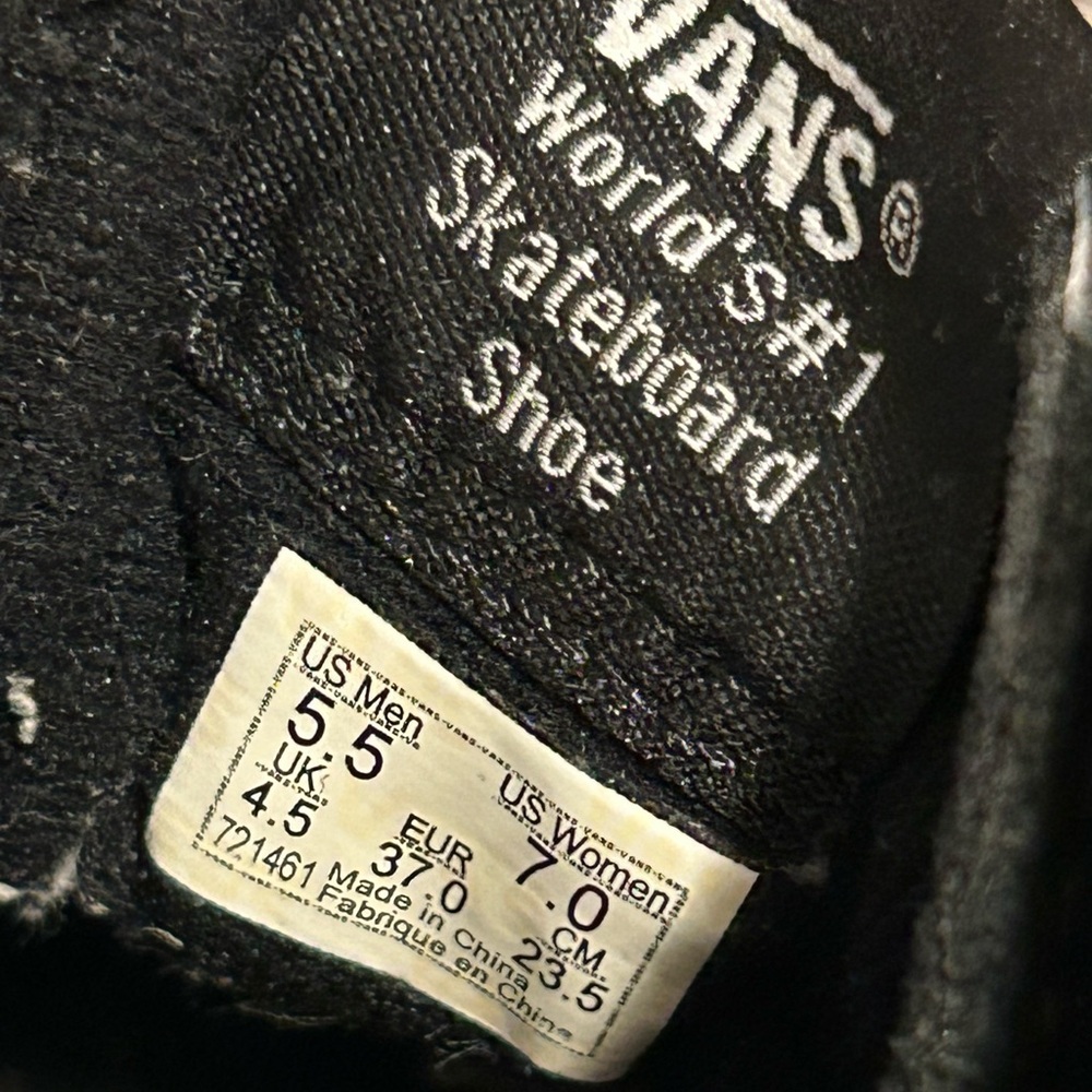 Vans Women's Black Floral High-Top Sneakers - Picture 10 of 10